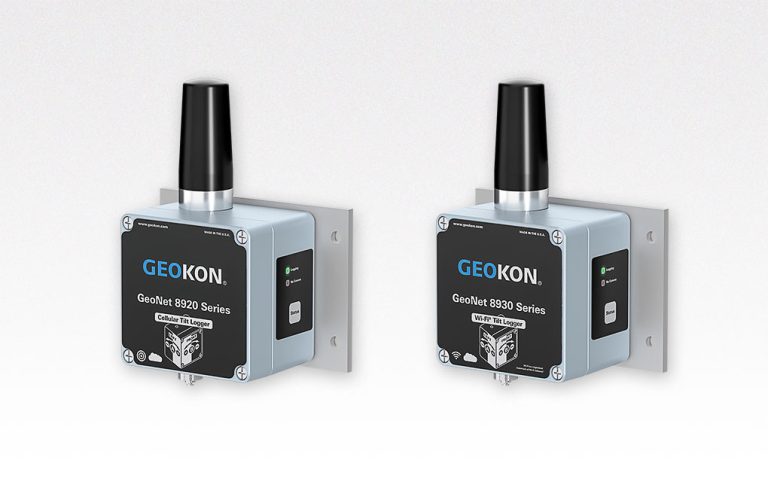 GEOKON 8920-8930-TLT — GeoNet celular / Wi-Fi — Registradores de inclinación
